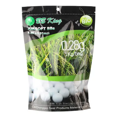 High Precision BIO BBs 0.28g 3.500ER Beutel Weiss - BB King