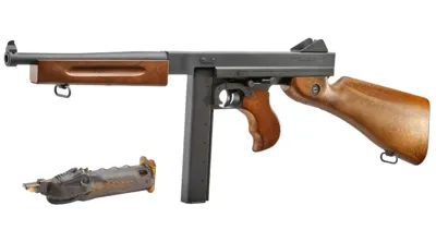 Thompson M1A1 Vollmetall Gas-Blow-Back BB / Braun - Wei-ETech