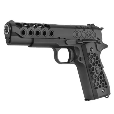 M1911 Hex Cut Version Punisher Vollmetall BB - Wei-ETech
