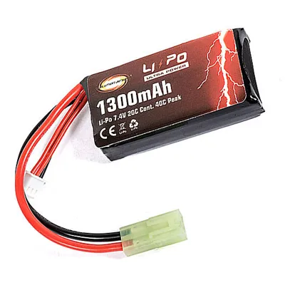 Ultra-Power LIPO Akku 7,4V 1300mAh 20C / 40C Shorty Small-Type - Evolution