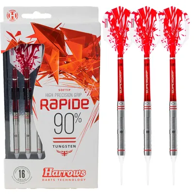 Rapide 90% Tungsten Style B Softip Dartpfeile - Harrows