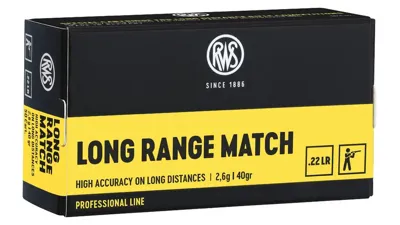 22 Long Range Match 2,6g / 40g - RWS