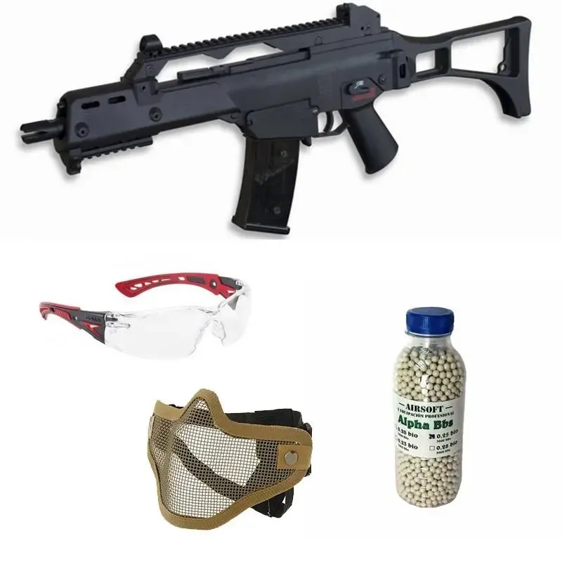 G36C + Gafas + Máscara + Bolas