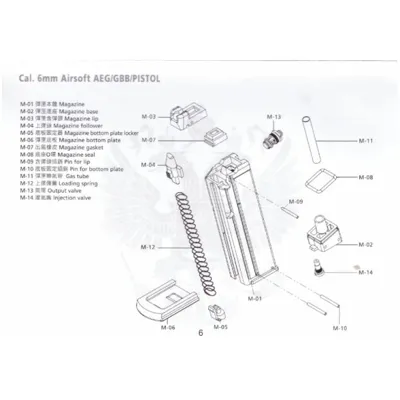 Spare Part M-08 (Magazin SEAL) for GRACH MP-433 - Raptor