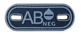 Patch AB Neg · Negro