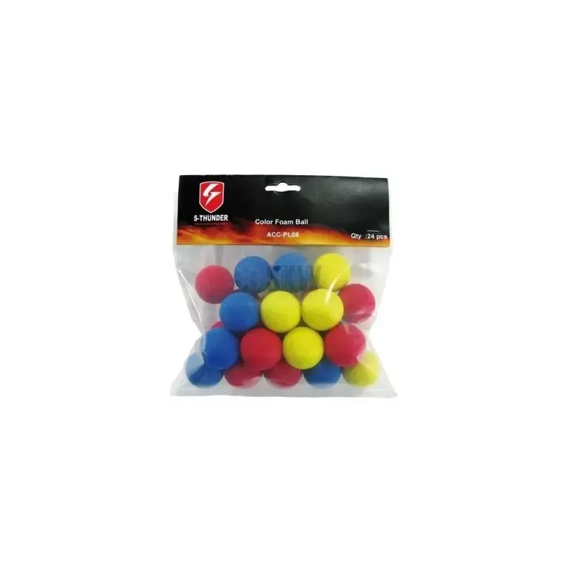 24 Pelotas 33 mm Foam S-Thunder