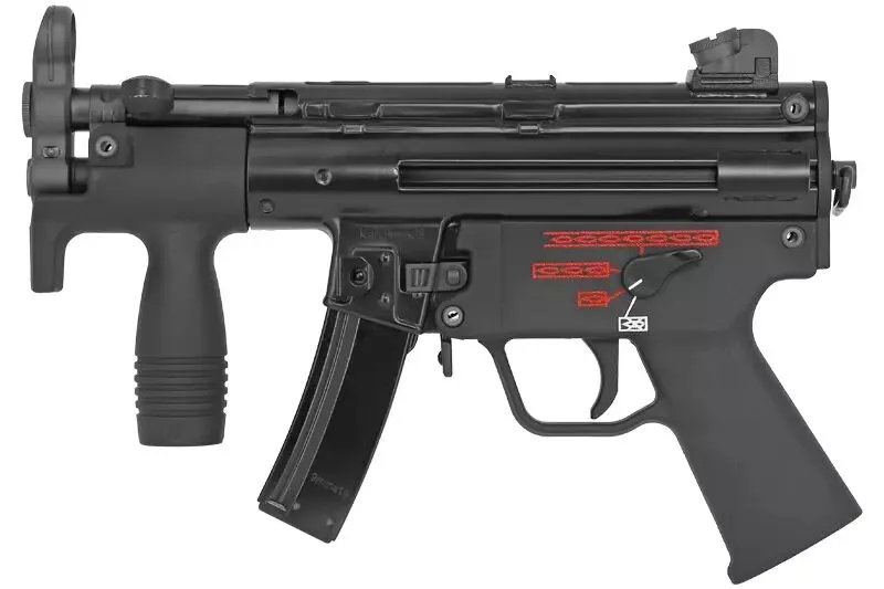 Réplique MP5 K Apache WE · Negro