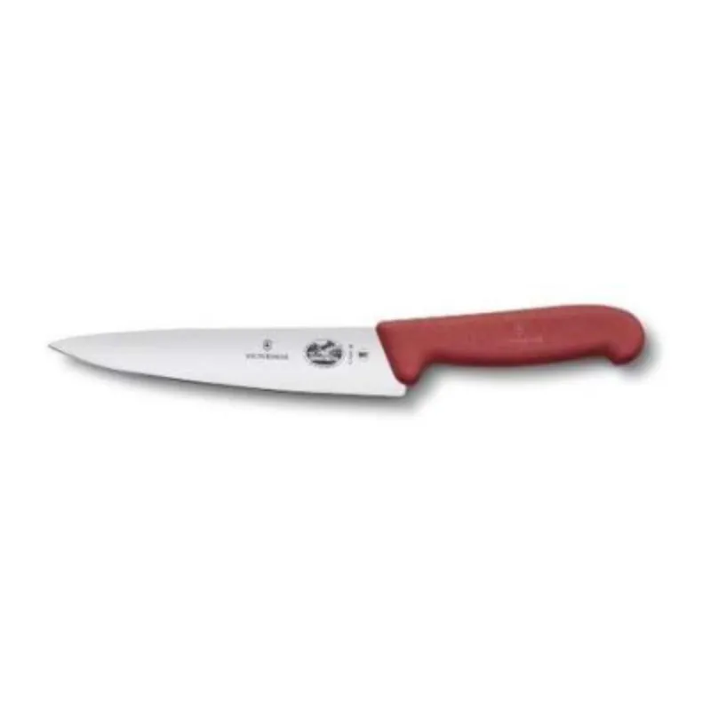 Victorinox Μαχαίρι Σεφ 25 Εκατ. Κόκκινη Λαβή Fibrox