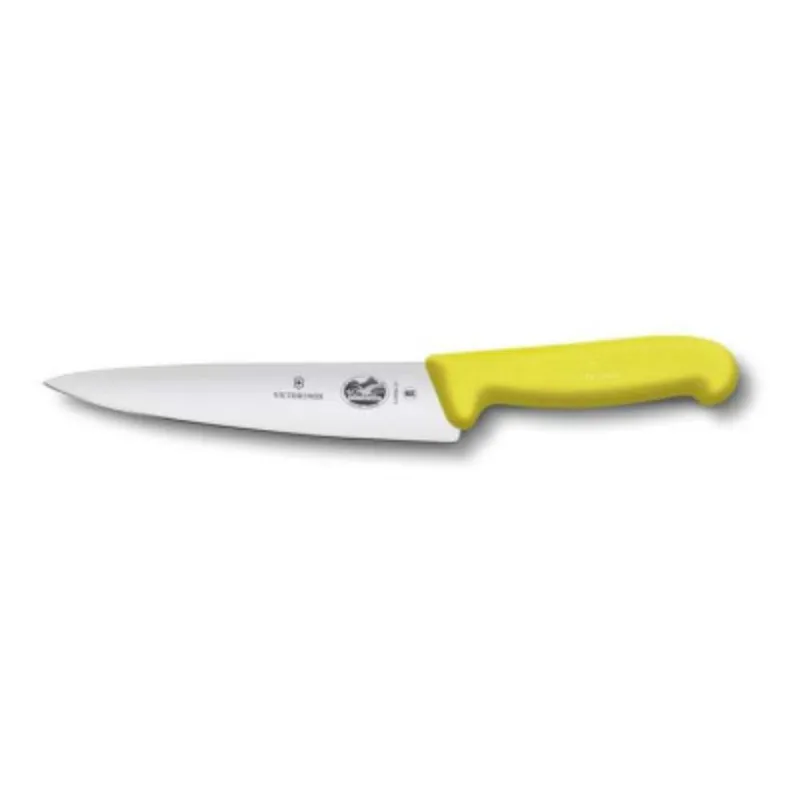 Victorinox Μαχαίρι Σεφ 25 Εκατ. Κίτρινη Λαβή Fibrox