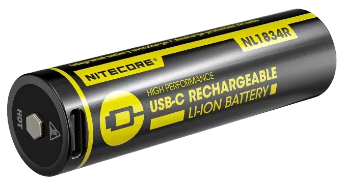 Nitecore Eπαναφορτιζόμενη Μπαταρία 18650 / 3400mAh / Usb-C LI-ION Για Φακούς