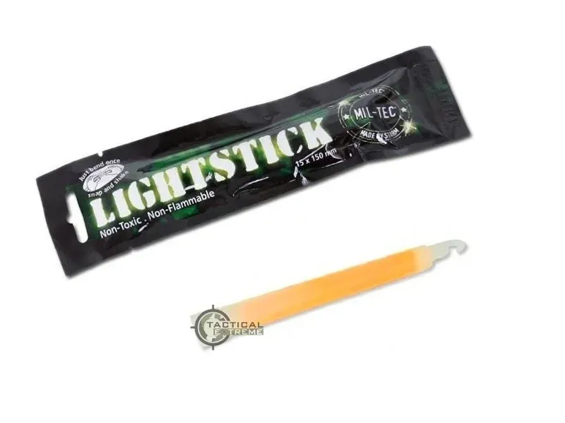 Mil-Tec Χημικό Φως Lightstick 1.5x15cm Πορτοκαλί