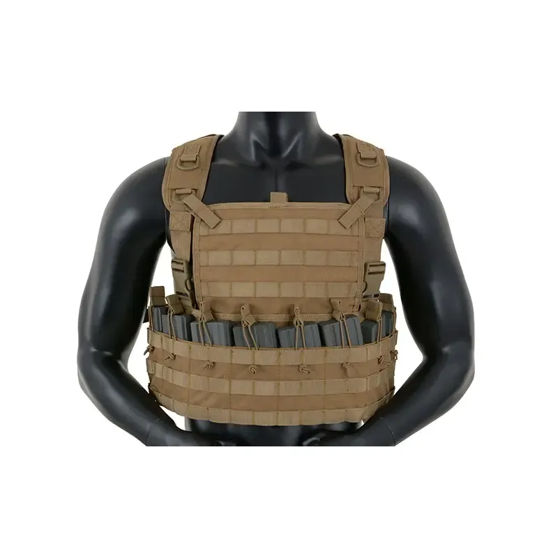 Chest Rig Táctico Completo · Tan / FDE