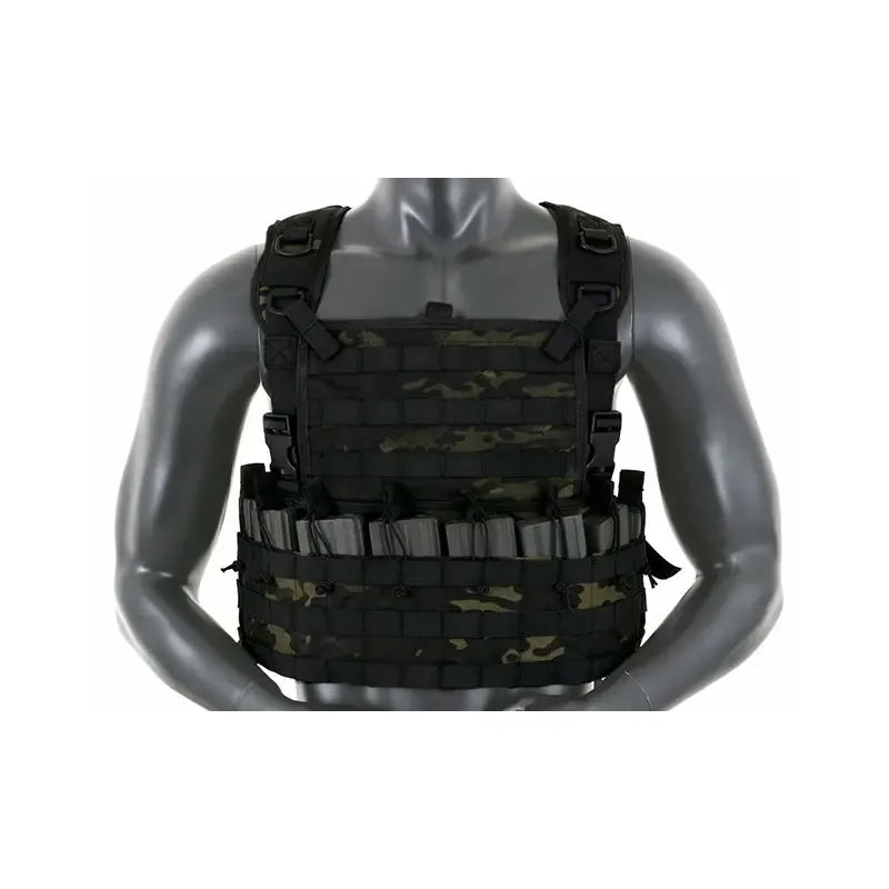 Chest Rig Táctico Completo · Multicam Black