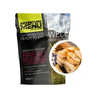 Adventure Menu Bread Pudding with Apples and Cinnamon