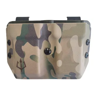 Black Trident Double MAG Pouch Glock · Black multicam