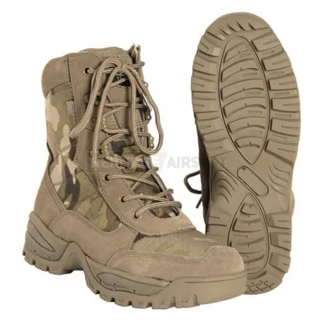 Bottes Tactiques - Zip Latéral · Multicam