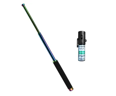 Schlagstock Set- Hier Günstig Kaufen Rainbow Edition! - KH Security