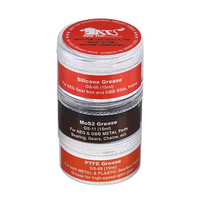 3IN1 Grease / Schmiermittel Set Mit Silikon / MOS2 / PTFE 45ml - AimTop