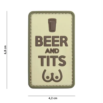 Patch 3D PVC Beer and Tits - Kurt24