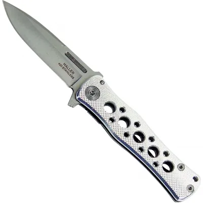 Taschenmesser Klein Silber Mit Löcher - Haller