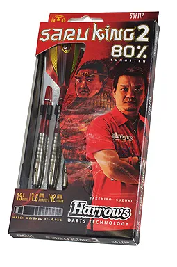 Saru King 2 Softip Dartpfeile 19g - Harrows