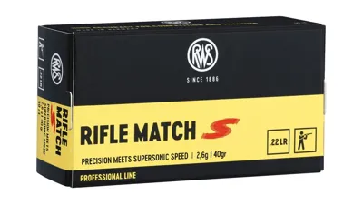 22 Rifle Match S 2,6g / 40g |.22 L.r - RWS