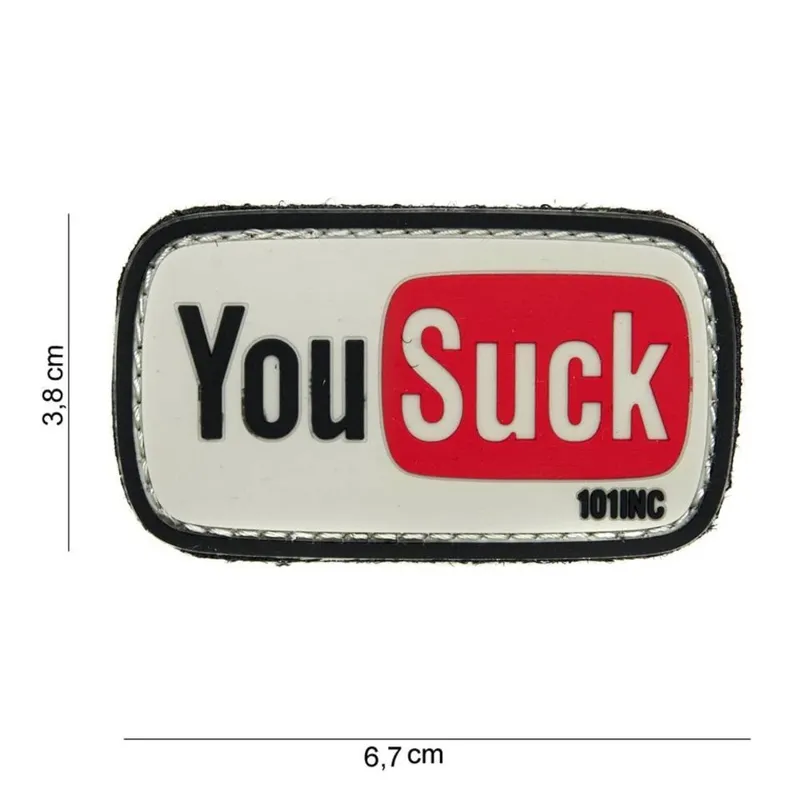 101 Inc YouSuck PVC Patch (Color)