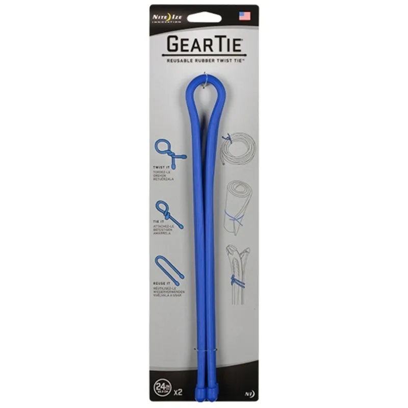Nite Ize Gear Tie 24" 2PACK · Azul