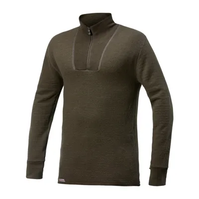Zip Turtleneck 200 Baselayer Shirt (Pine ) - Woolpower