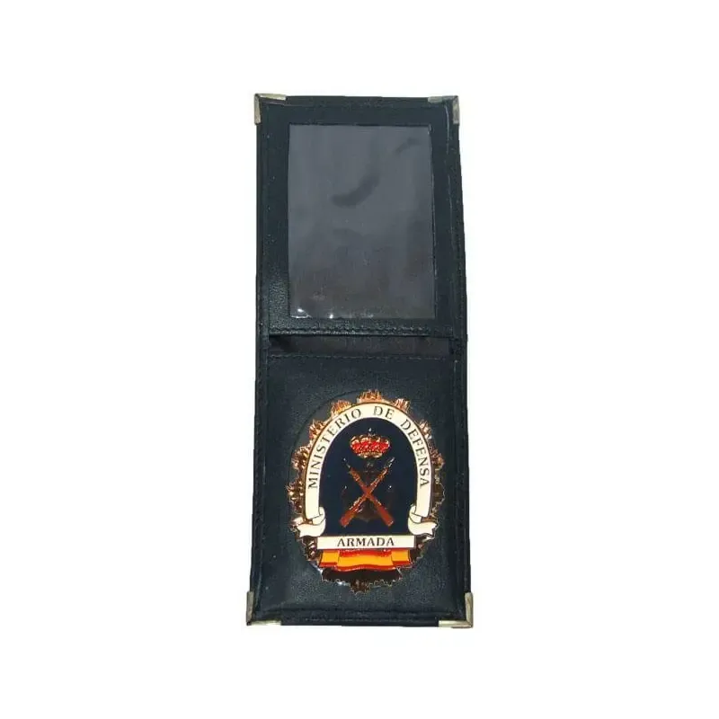 Cartera Piel Porta Placa