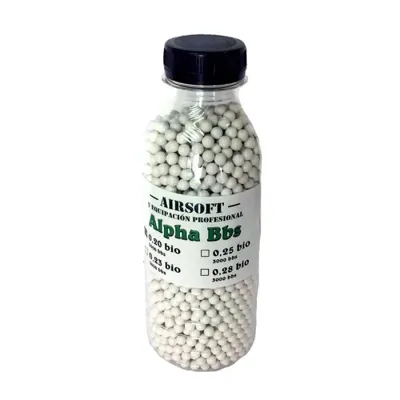 Botella 3000 Bolas Bio 0,20 g - Alpha