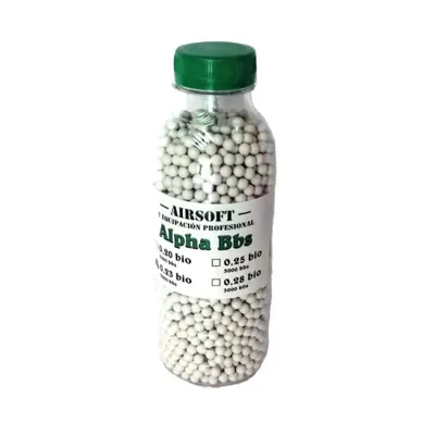 Botella 3000 Bolas Bio 0,28 g - Alpha