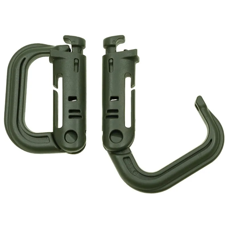 MFH Carabiner MOLLE Χακί 2 Τμχ