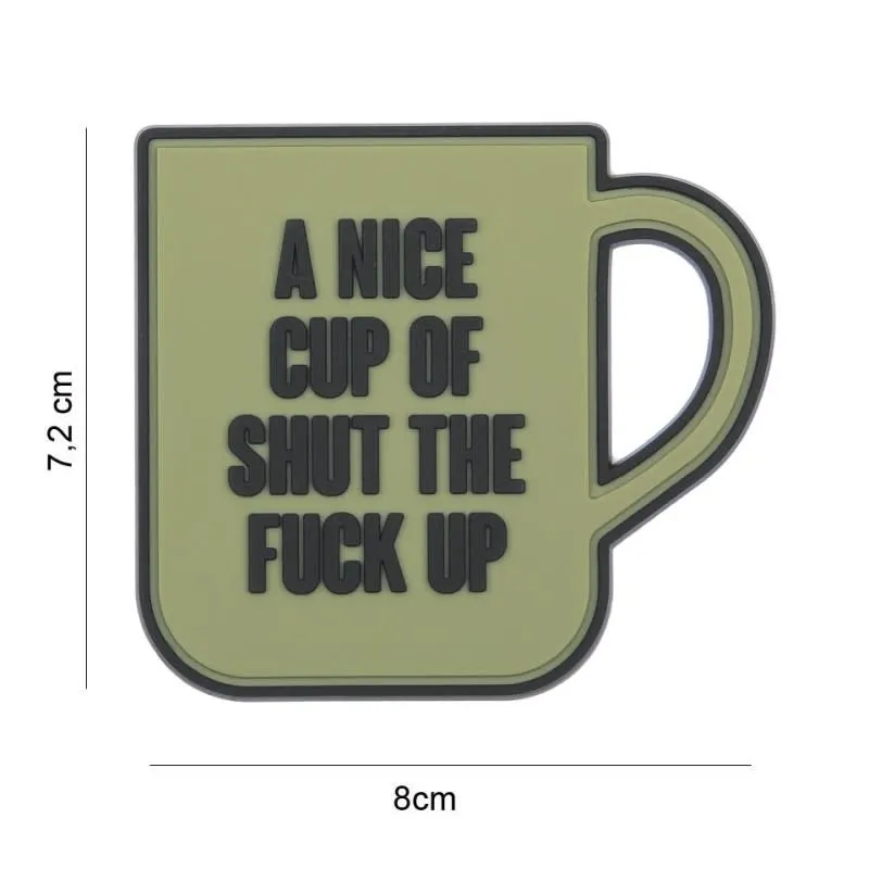 101 Inc Patch 3D PVC A Nice Cup · Verde / OD
