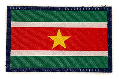 Suriname Patch Flag Woven Patch 5-8 cm - TAG-SHOP ® Camaleon