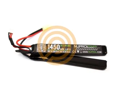 WE 1450mAh 7.4V 25C LIPO Nunchuck Type - WE Airsoft