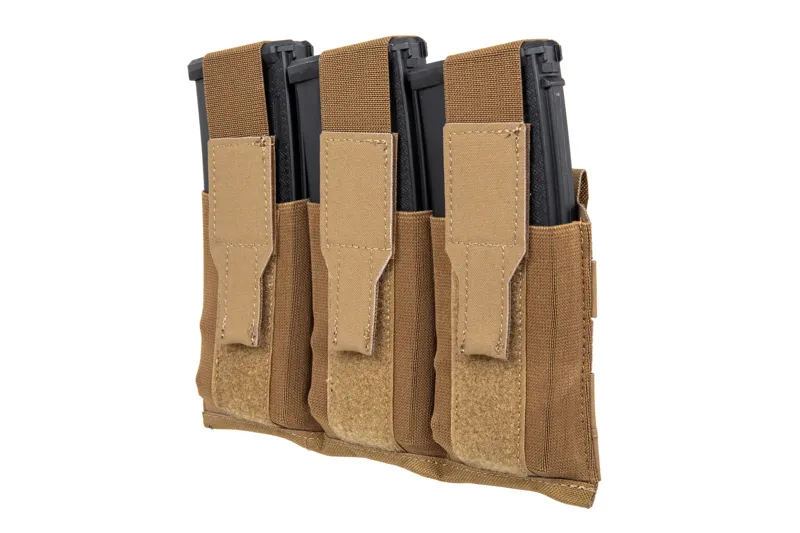 Front Panel Triple M4 MOLLE · Tan / FDE
