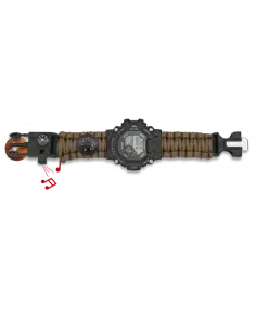 Reloj Dig. Paracord Barbaric + Accesorio - Albainox