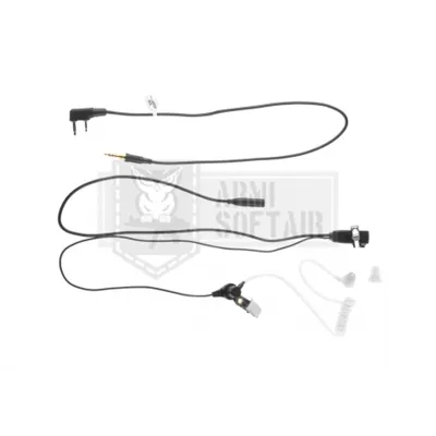 Z-Tac Auricolare Radio FBI Style Acoustic Headset Kenwood Connector