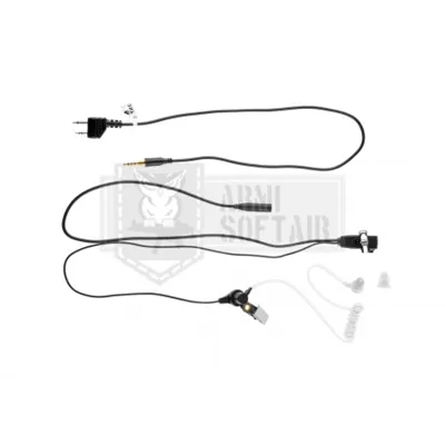 Z-Tac Auricolare Radio FBI Style Acoustic Headset Connector