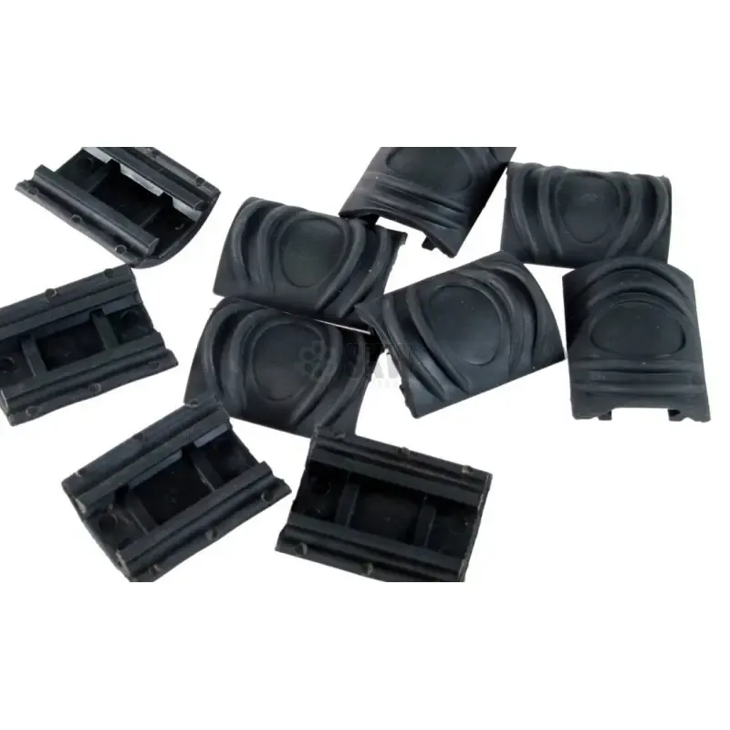 Protectores RIS Cortos · Negro