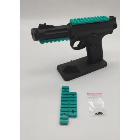 ESOSYSTEM3D AAP01 RIS Rail Set Slitte Colore Blu Turchese