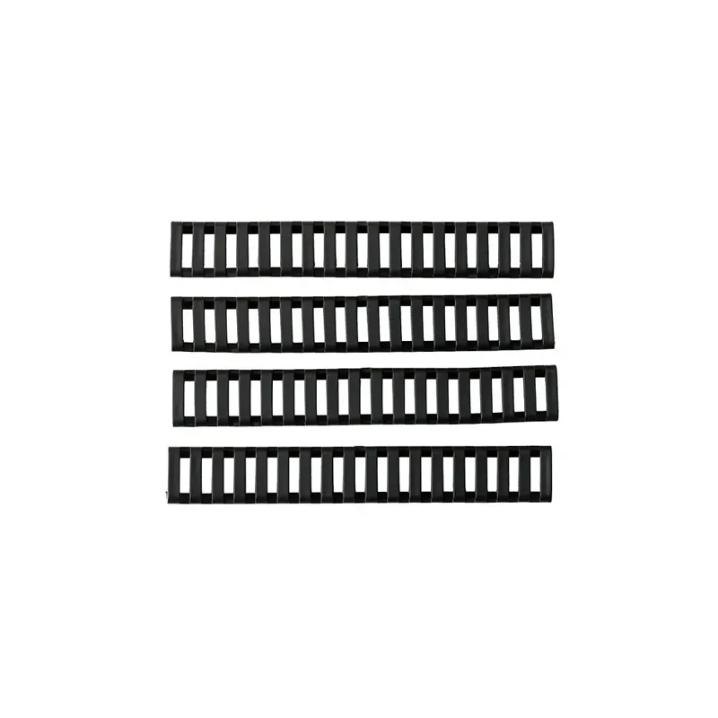 Paneles Goma Cubrerailes · Negro
