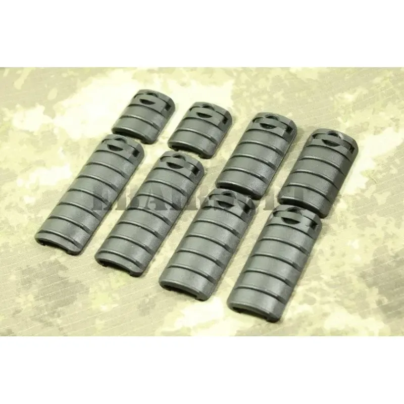 Cubrerailes KAC 8 Piezas · Negro