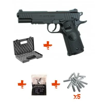 STI DUTY ONE + Mallette + Billes 0,25g + Cartouches de CO2