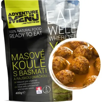 Masové Koule S Rýží Basmati a Rajskou Omáčkou (400g) - Adventure Menu