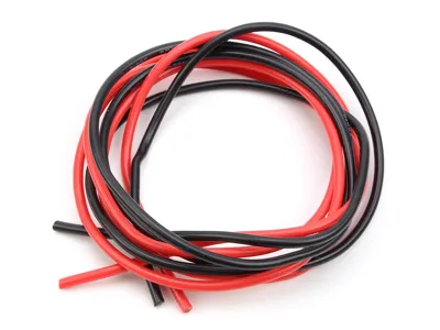 Silikonové Kabely Průřez 0,75MM2, 18#AWG, Černý a Červený - 1 Metr - TopArms