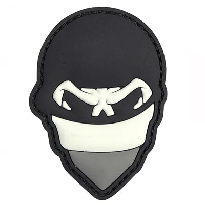 Nášivka Na Suchý Zip Polish Skull Balaclava (Plast 3D) - 101 Inc