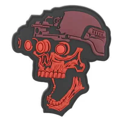 Nášivka Na Suchý Zip Night Vision Skull (Plast 3D) - 101 Inc
