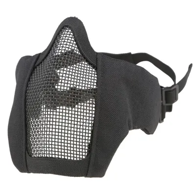Obličejová Maska Mesh Mask S Lícní Vycpávkou K Helmě (Lower Half, Černá) - Tactical - Ultimate